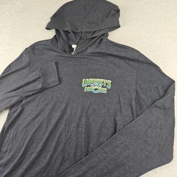 Umphrey's McGee Hoodie 2 Sided Full Zip Mens Large Gray Jacket 2XL Graphic Print - Picture 1 of 10